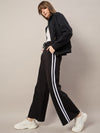 FEMEA Side Stripe Wide Leg Track Pants