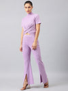 Femea Purple Solid Co-Ord Set