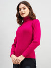 RVK Women Ribbed Acrylic Pullover Sweater