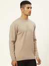 Men Round Neck Solid Pullover