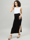 Femea V Neck Sleeveless Top With Straight Skirt