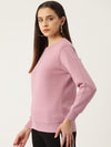 FEMEA Women Solid Pullover Sweatshirt