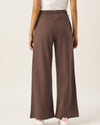 FEMEA Women Solid Wide Leg Track Pants