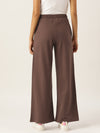 FEMEA Women Solid Wide Leg Track Pants