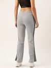 Femea Women Slim Fit Flared Track Pants With Side Taping Detail