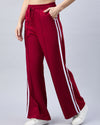 FEMEA Side Stripe Wide Leg Track Pants