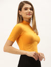 FEMEA Women Solid Cotton Crop Top