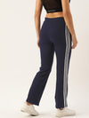 Femea Women Slim Fit Flared Track Pants With Side Taping Detail