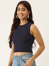 FEMEA Solid Cotton Crop Top