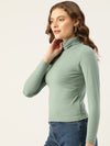 Femea Women Solid Ruched Fitted Top