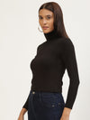 Femea Women Solid Ruched Fitted Top