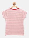 FEMEA Girls Striped Cotton Round Neck T-shirt