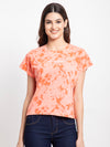 FEMEA Women Tie and Dye Printed T-shirt