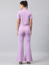 Femea Purple Solid Co-Ord Set