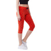 FEMEA Women Printed Min Rise Slim Fit Cotton Capris