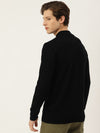 Men Round Neck Solid Pullover