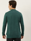 Men Round Neck Solid Pullover