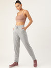 FEMEA Women Solid With Side Tape Cotton Straight-Fit Track Pants