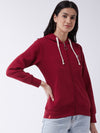 FEMEA Women Fleece Solid Sweatshirt