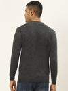 Men Round Neck Solid Pullover