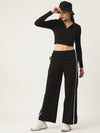 Femea Women Side Striped Flared Track Pants