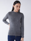 RVK Women Solid Acrylic Pullover Sweater