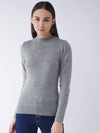 RVK Women Solid Acrylic Pullover Sweater