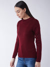 RVK Women Solid Acrylic Pullover Sweater