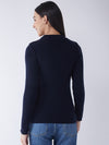 RVK Women Solid Acrylic Pullover Sweater