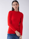 RVK Women Solid Acrylic Pullover Sweater