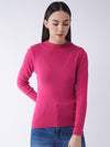 RVK Women Solid Acrylic Pullover Sweater