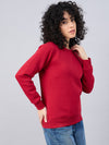 FEMEA Women Solid Pullover Sweatshirt