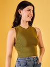 FEMEA Solid Cotton Crop Top