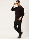 RVK Men Round Neck Solid Pullover