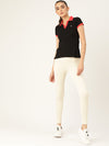 FEMEA Women  Solid Polo Collar T-shirt