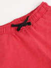 Femea Women Red Solid Cotton Joggers