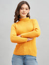 Ribbed High Neck Pullover Sweater