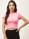 FEMEA Women Solid Crop Top