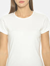 FEMEA Women Solid Round Neck T-shirt