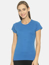 FEMEA Women Solid Round Neck T-shirt