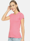 FEMEA Women Solid Round Neck T-shirt