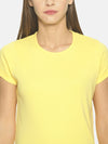 FEMEA Women Solid Round Neck T-shirt