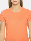 FEMEA Women Solid Round Neck T-shirt