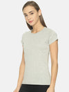 FEMEA Women Solid Round Neck T-shirt