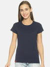 FEMEA Women Solid Round Neck T-shirt