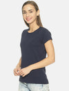 FEMEA Women Solid Round Neck T-shirt