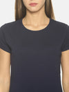 FEMEA Women Solid Round Neck T-shirt