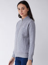 FEMEA Women Fleece Solid Sweatshirt