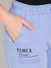 Femea Women Red Solid Cotton Joggers