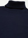 Men High Neck Solid Pullover